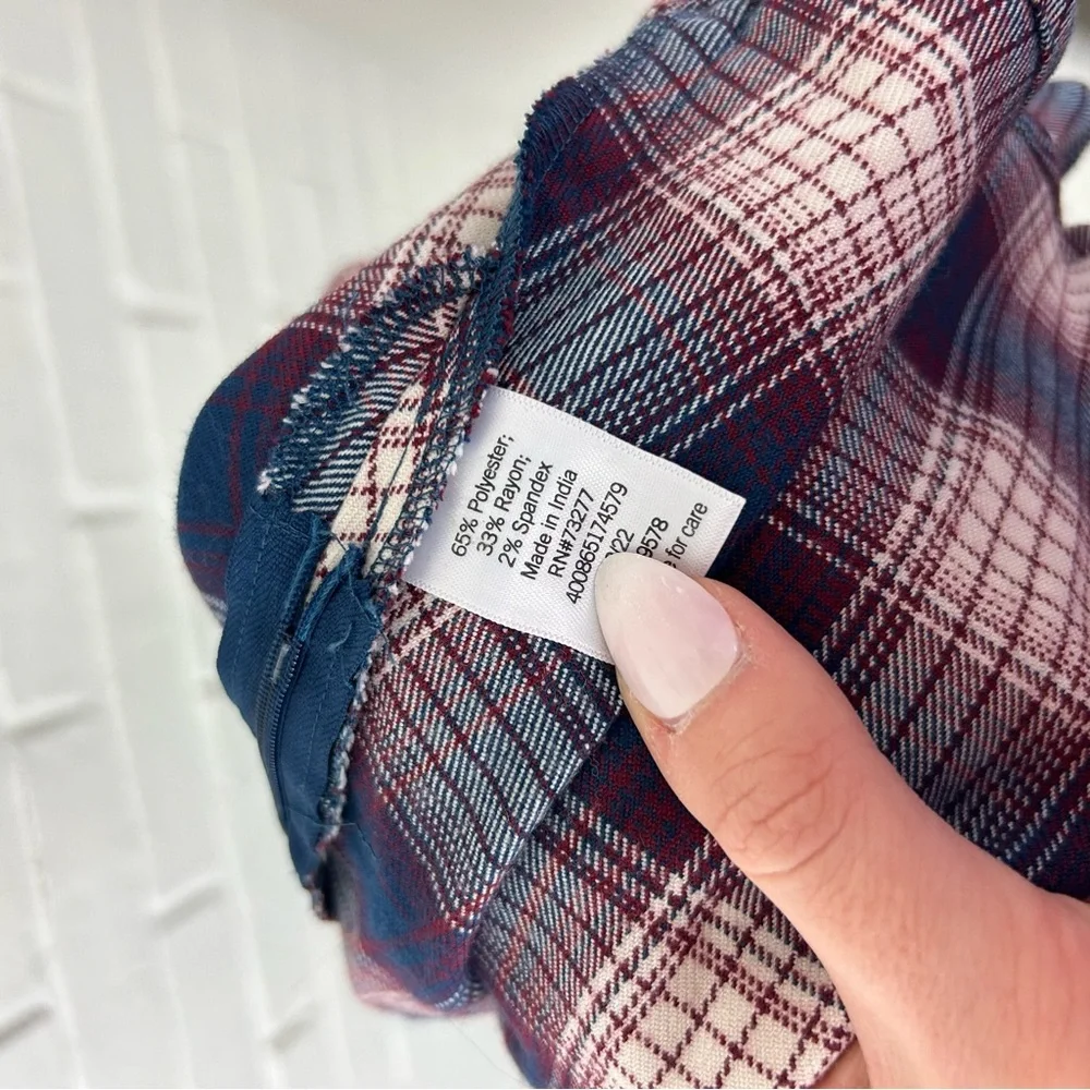 NWT SO Plaid Pleated Mini Skirt Size 3